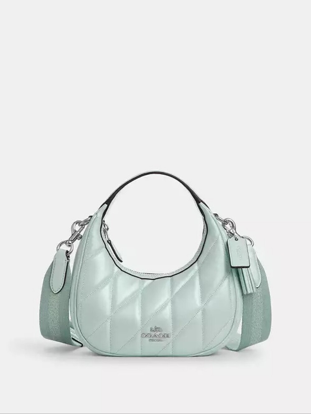 Coach Mint Green Mini Peyton Quilted Shoulder Bag NWOT